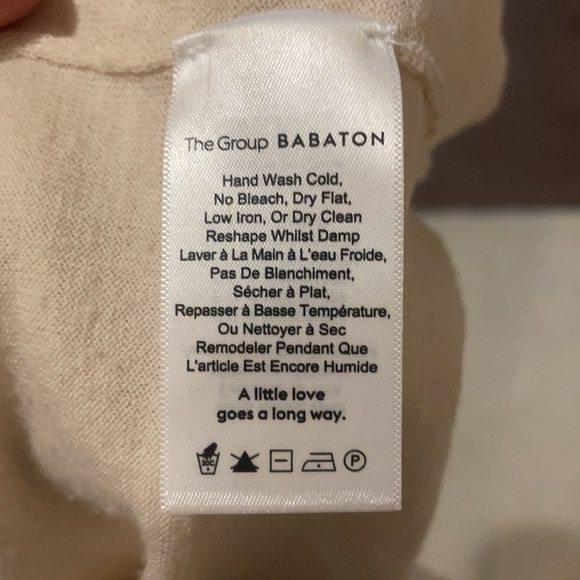 Babaton Aritzia size small cropped turtle neck - Picture 3 of 4